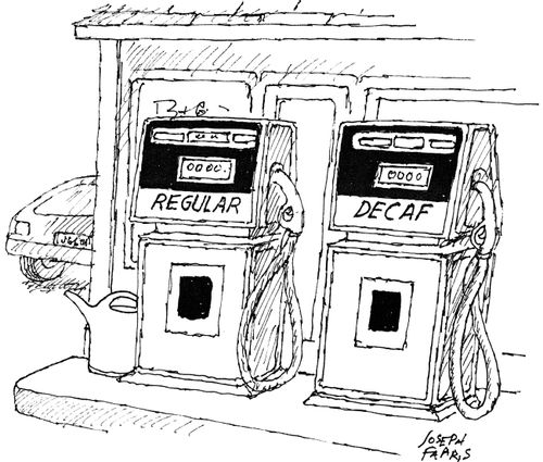 Regular and decaf fuel.