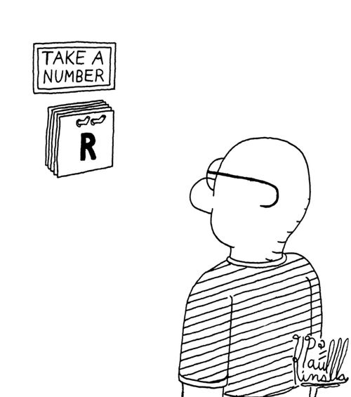 Take a number, R.