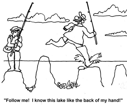 'Follow me! I know this lake like the back of my hand!'