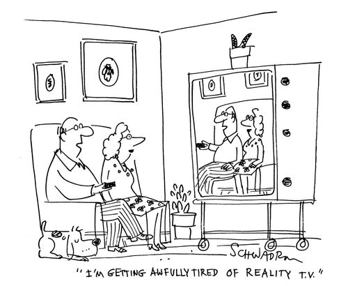 'I'm getting awfully tired of reality T.V.'