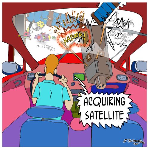 'Acquiring Satellite.'