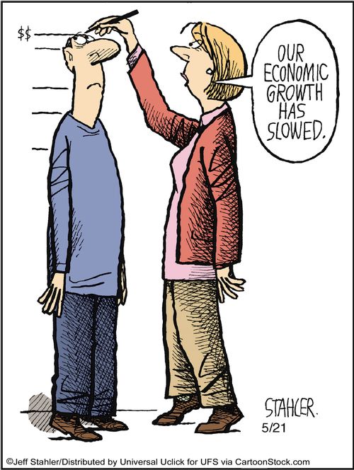 'Our economic growth has slowed.'