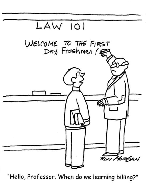 'Hello, Professor. When do we learn billing?'
