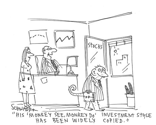 'His 'monkey see, monkey do' investment style has been widely copied.'