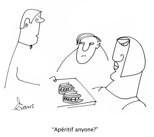 'Ap?ritif anyone?'