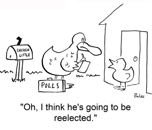 'Oh, I think he's going to be reelected.'