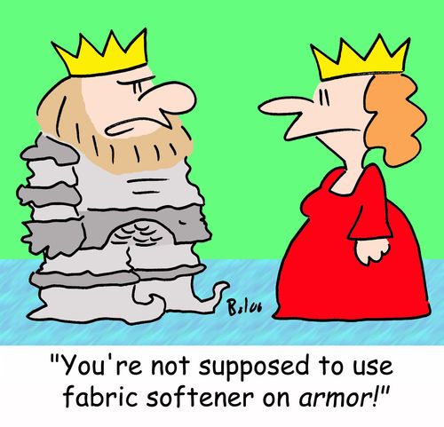 'You're not supposed to use fabric softener on ARMOR!'