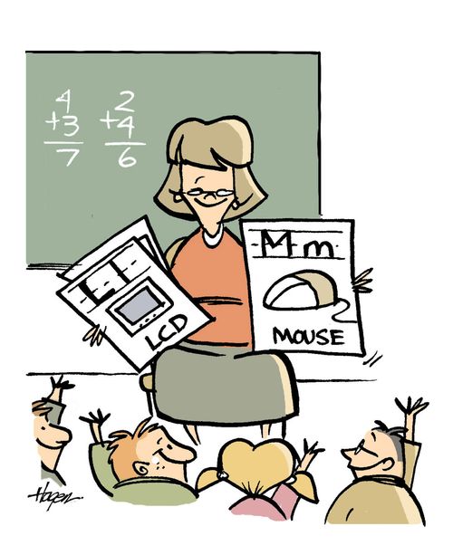 M- Mouse, L- LCD.