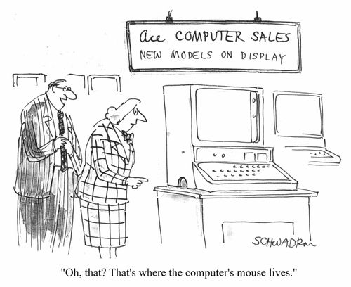 Computer mouse hole