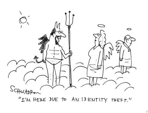 'I'm here due to an identity theft.'