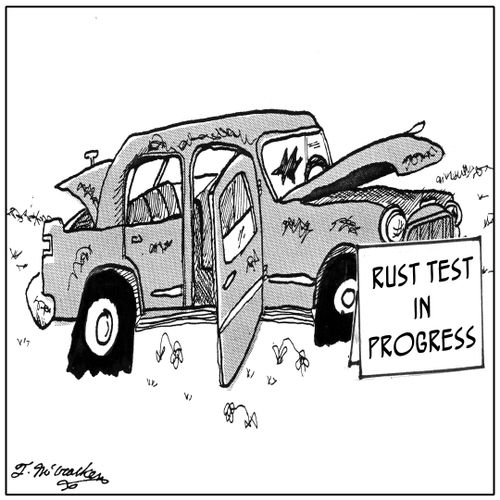 Rust test in progress.