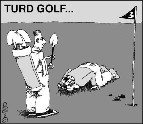 Turd golf...