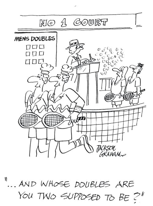 '...And whose doubles are you two supposed to be?'