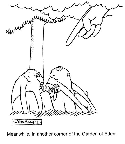 'Meanwhile, in another corner of the Garden of Eden...'