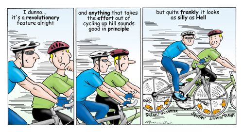 Hamsters Used to Increase Cyclist's Speed