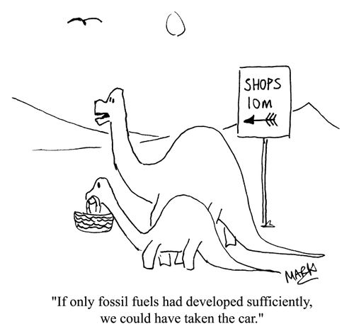 "If only fossil fuels had developed sufficiently, we could have taken the car"