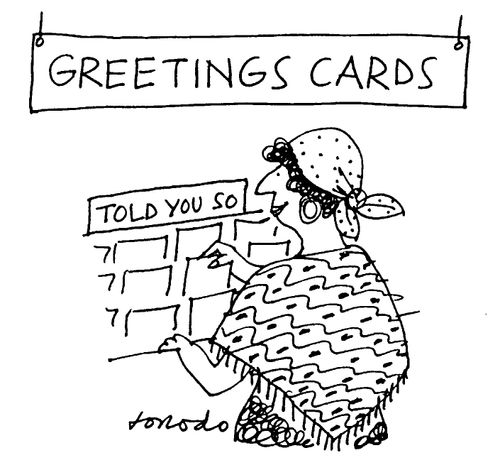 Clairvoyants' greetings cards