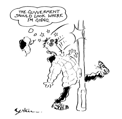 "The government should look where I'm going"