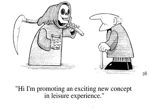 "I'm promoting an exiting new concept in leisure experience.2