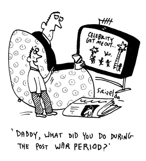 'Daddy, what did you do during the post-war period?'