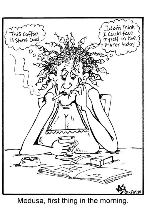 Medusa, first thing in the morning.
