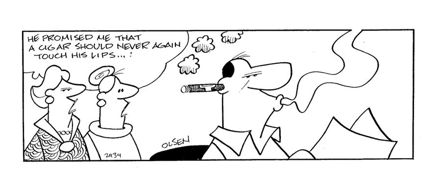 'He promised me that a cigar should never again touch his lips...'