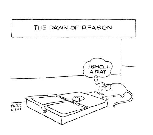 The Dawn of Reason - Mouse smells a rat.