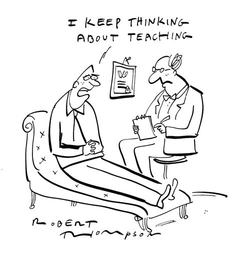 'I keep thinking about teaching.'