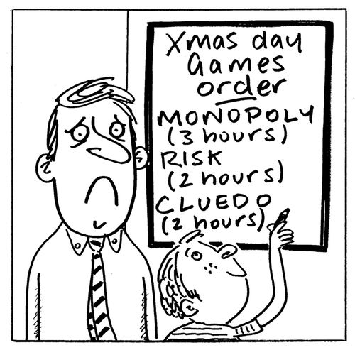 Christmas day games...order of play.
