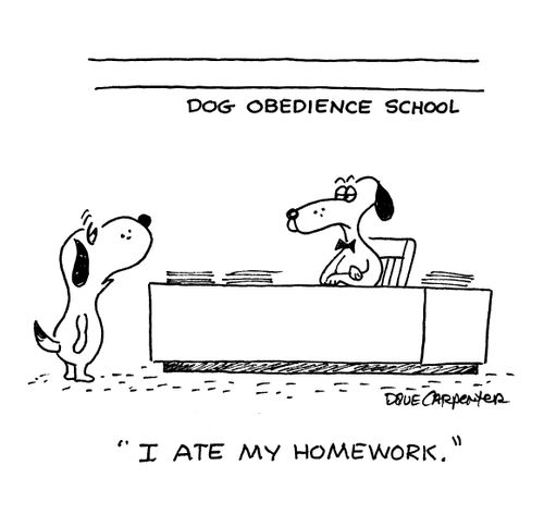 Dog Obedience School: 'I ate my homework.'