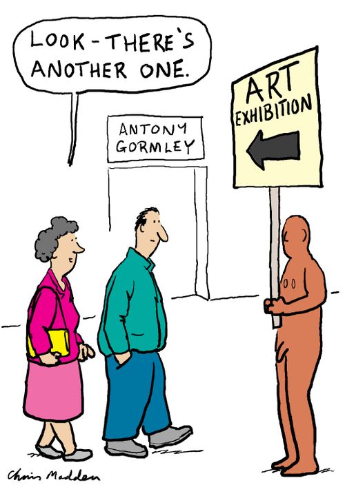 Antony Gormley Exhibition.
