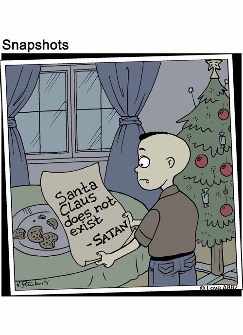 Santa Claus does not exist - Satan