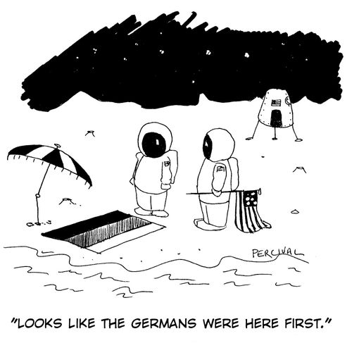 'Looks like the Germans were here first.'