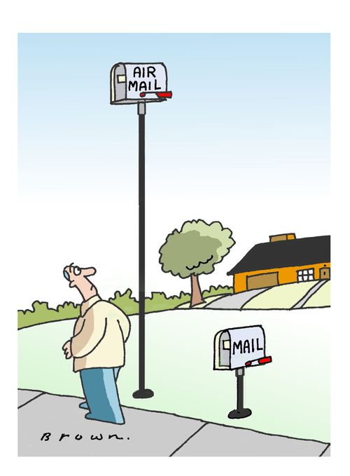 Airmail box.