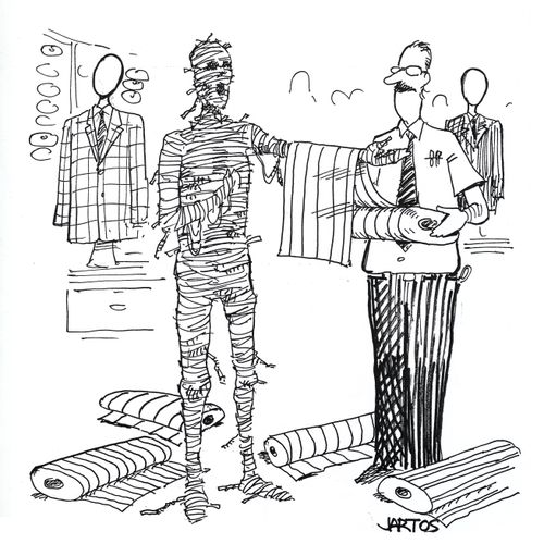 Tailored mummy outfit.