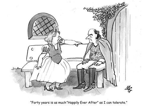 'Forty years is as much 'Happily Ever After' as I can tolerate.