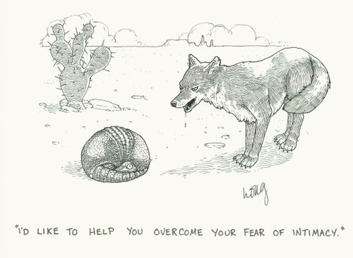 'I'd like to help you overcome your fear of intimacy.'