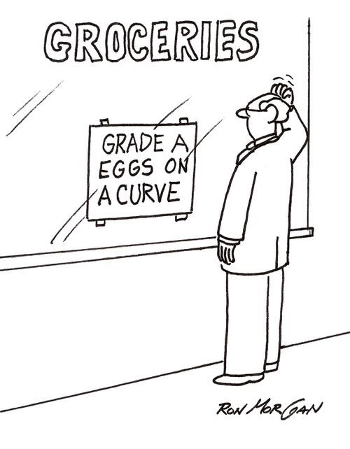 'Grade A Eggs On A Curve.'