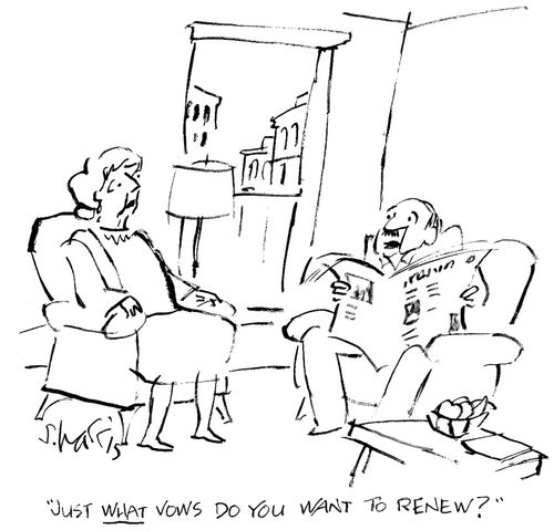 'Just what vows do you want to renew?'