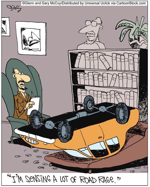 'I'm sensing a lot of road rage.'