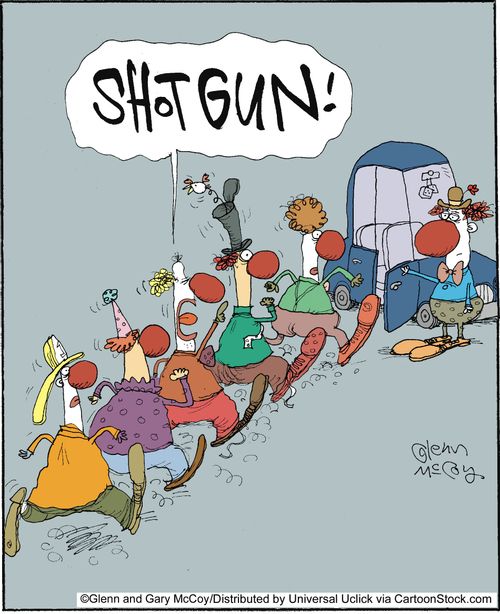 Clown Cries 'Shotgun'!