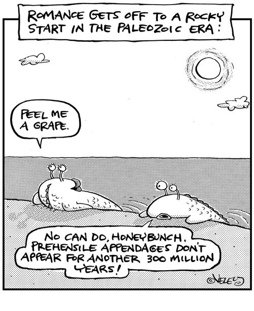 Romance gets off to a rough start in the Paleozoic era.