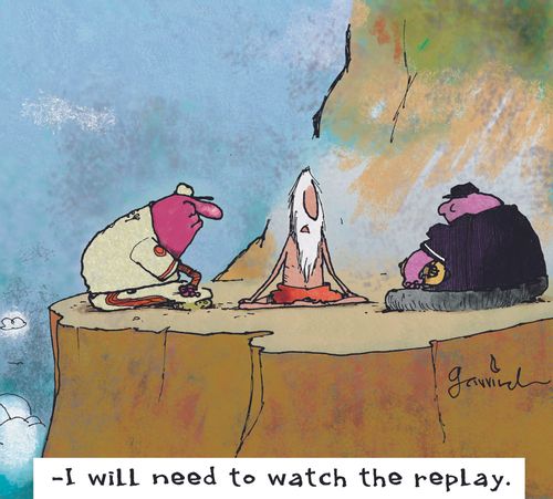 'I will need to watch the replay.'