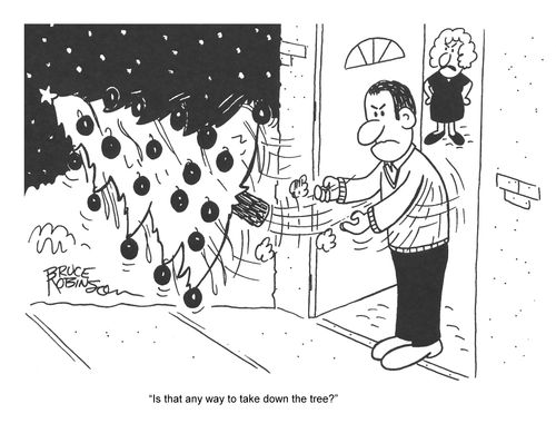 'Is that any way to take down the tree?'