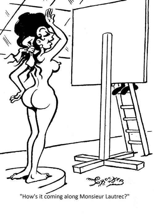 'How's it coming along Monsieur Lautrec?'