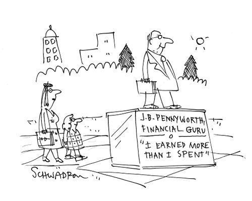 J.B. Pennyworth, Financial Guru: 'I earned more than I spent.'