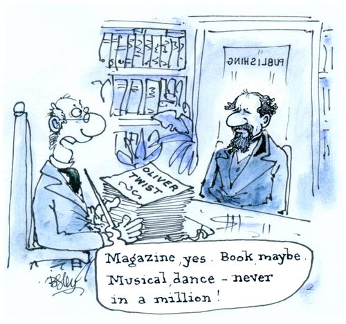 'Magazine, yes. Book, maybe. Musical dance - never in a million!'