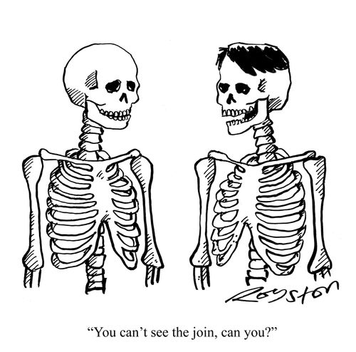 'You can't see the join, can you?'