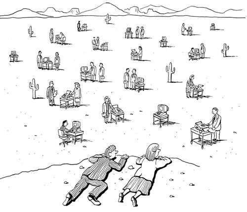 Overlooking the computer prairie.