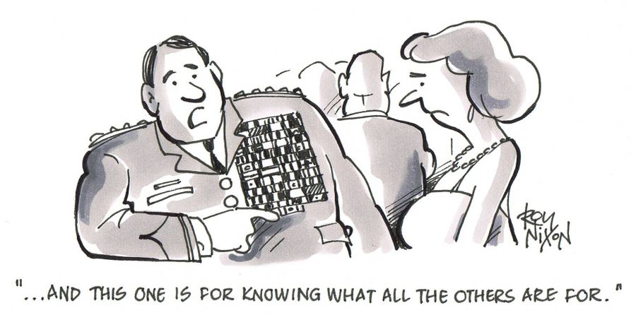 '...and this one is for knowing what all the others are for.'